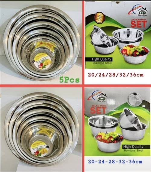 ست ۵پارچه ابکش استیل